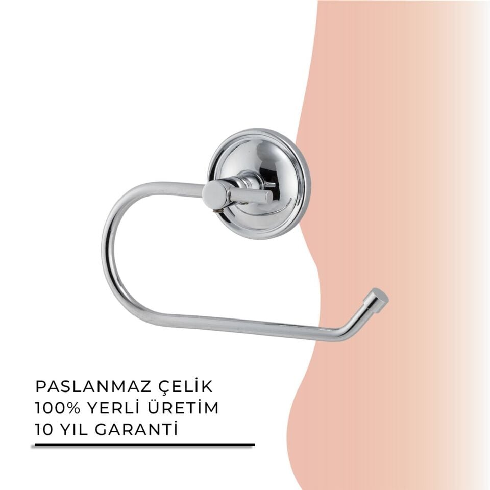 BANYOLİA - Çelik Banyo Bella Açık Tuvalet Kâğıtlığı (BS10-009)