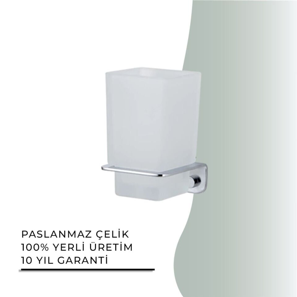 İGK YAPI - Çelik Banyo Paris Montajlı Diş Fırçalık (PS10-005)