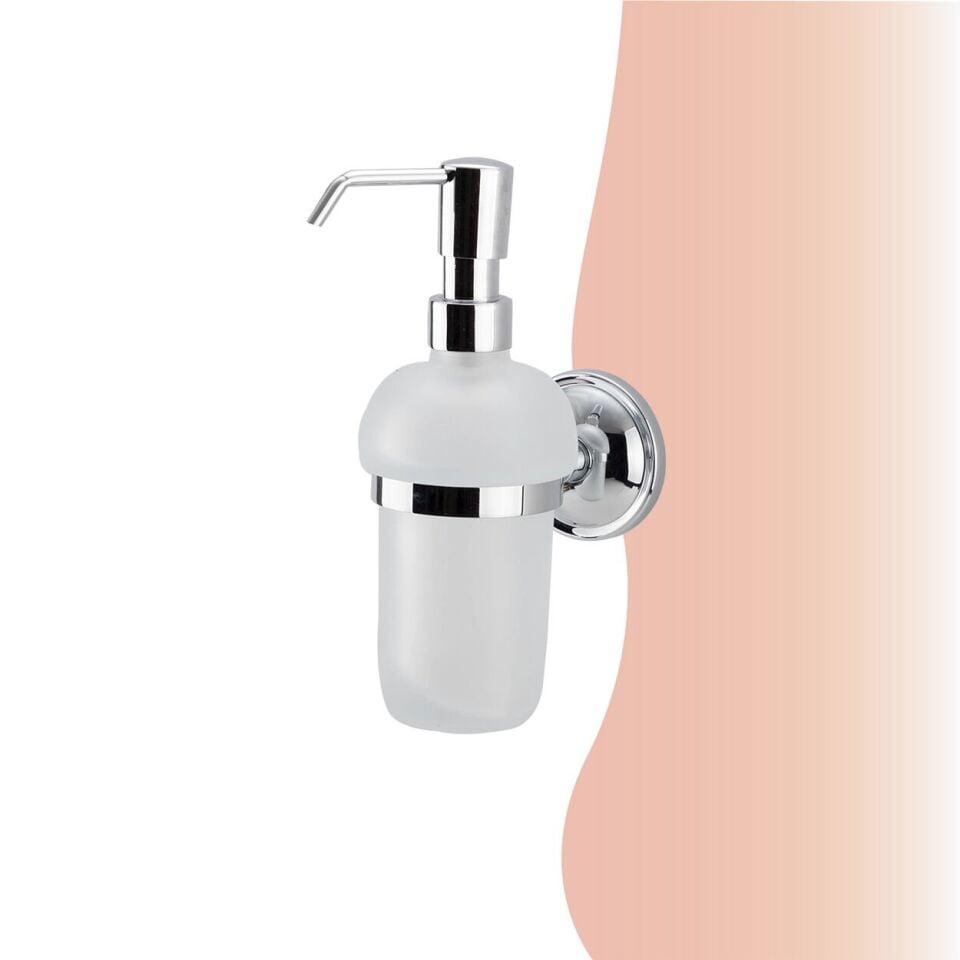 BANYOLİA - Çelik Banyo Bella Montajlı Sıvı Sabunluk Camlı (BS10-013)