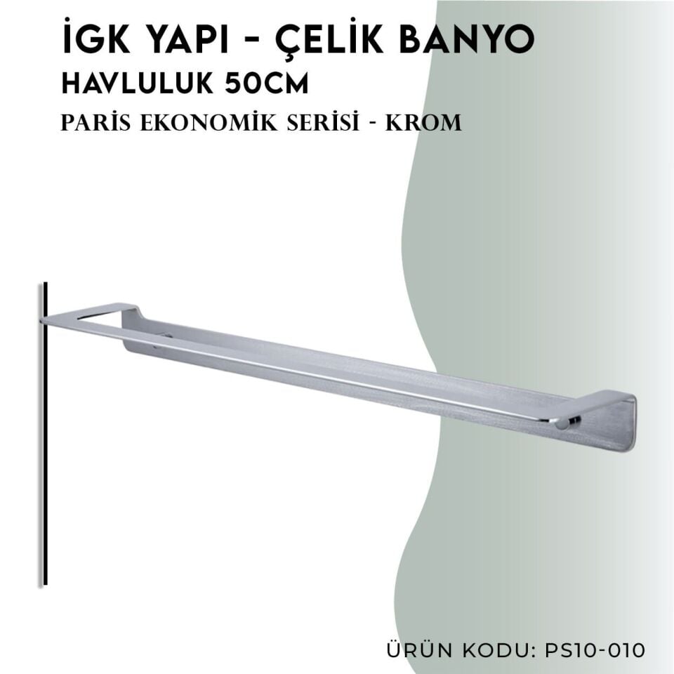İGK YAPI - Çelik Banyo Paris Havluluk 50cm(PS10-010)