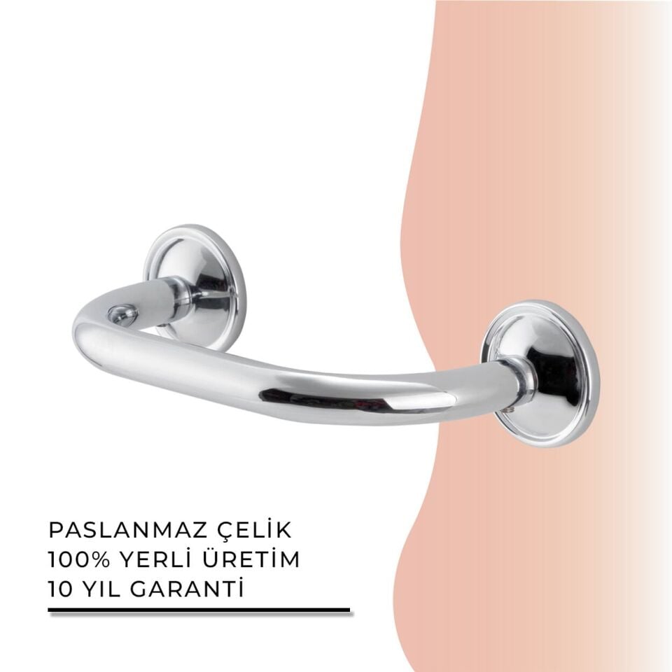 BANYOLİA - Çelik Banyo Bella Küvet Tutamağı 30cm (30-008)