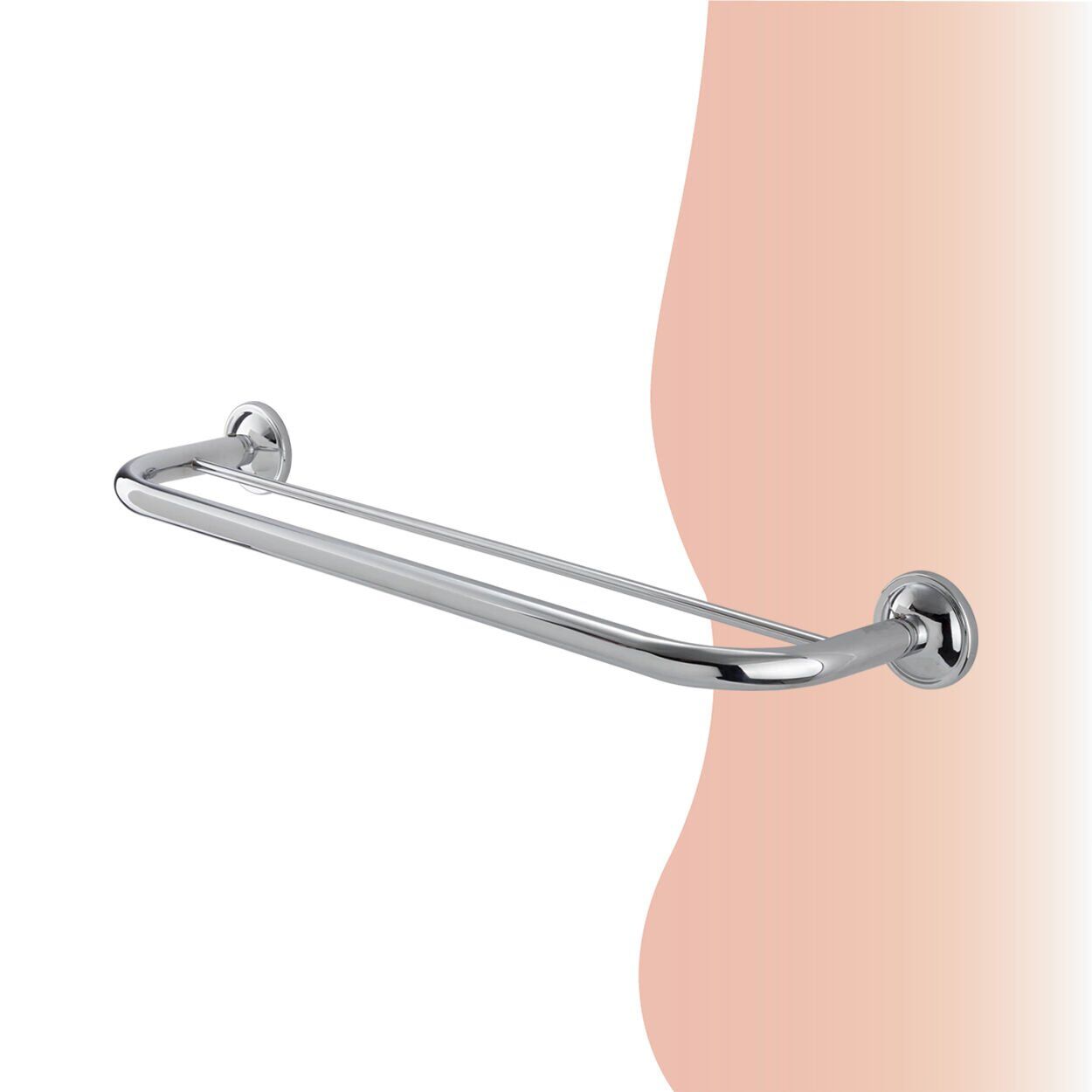 BANYOLİA - Çelik Banyo Bella İkili Uzun Havluluk 50cm (30-012)