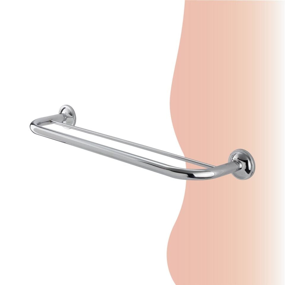 BANYOLİA - Çelik Banyo Bella İkili Uzun Havluluk 50cm (30-012)