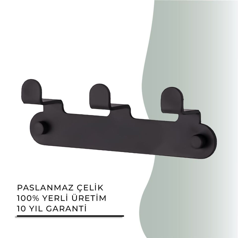 İGK YAPI - Çelik Banyo Paris Üçlü Askılık (DKP10-003.4)