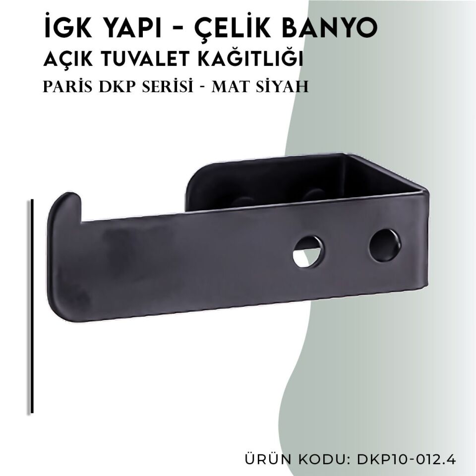 İGK YAPI - Çelik Banyo Paris Tuvalet Kâğıtlığı (DKP10-012.4)