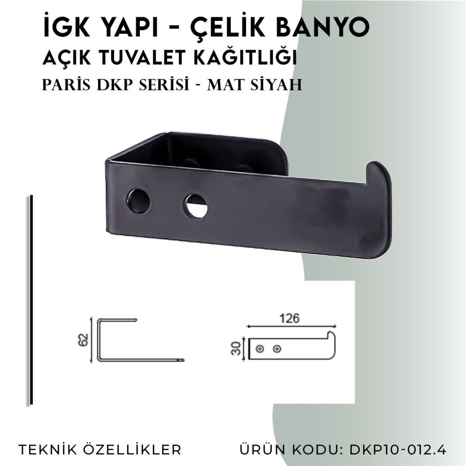 İGK YAPI - Çelik Banyo Paris Tuvalet Kâğıtlığı (DKP10-012.4)