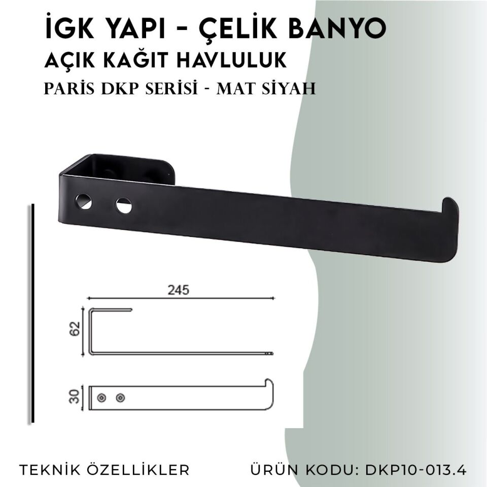 İGK YAPI - Çelik Banyo Paris Kağıt Havluluk (DKP10-013.4)