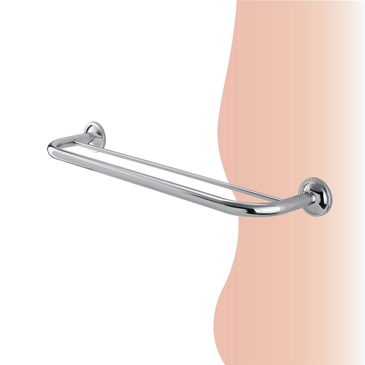 BANYOLİA - Çelik Banyo Bella İkili Uzun Havluluk 60cm (30-091)