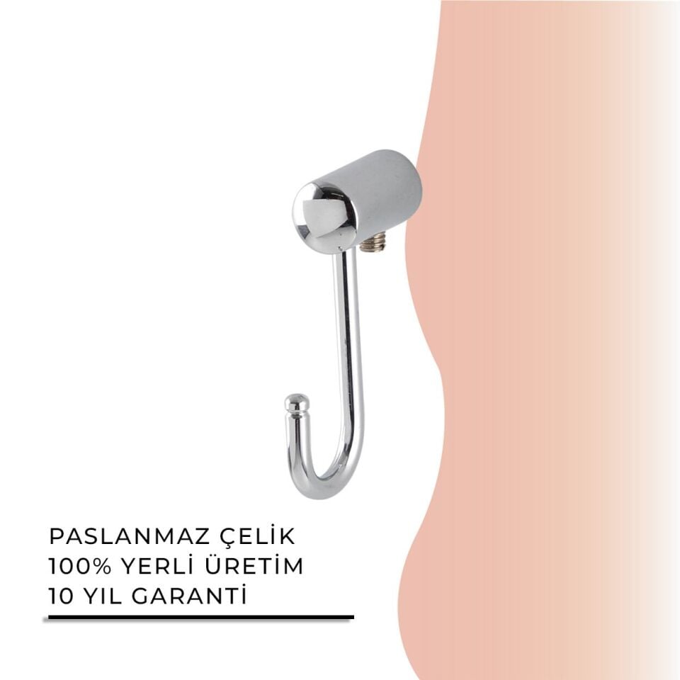 BANYOLİA - Çelik Banyo Bella Kanca Askılık (40-010)
