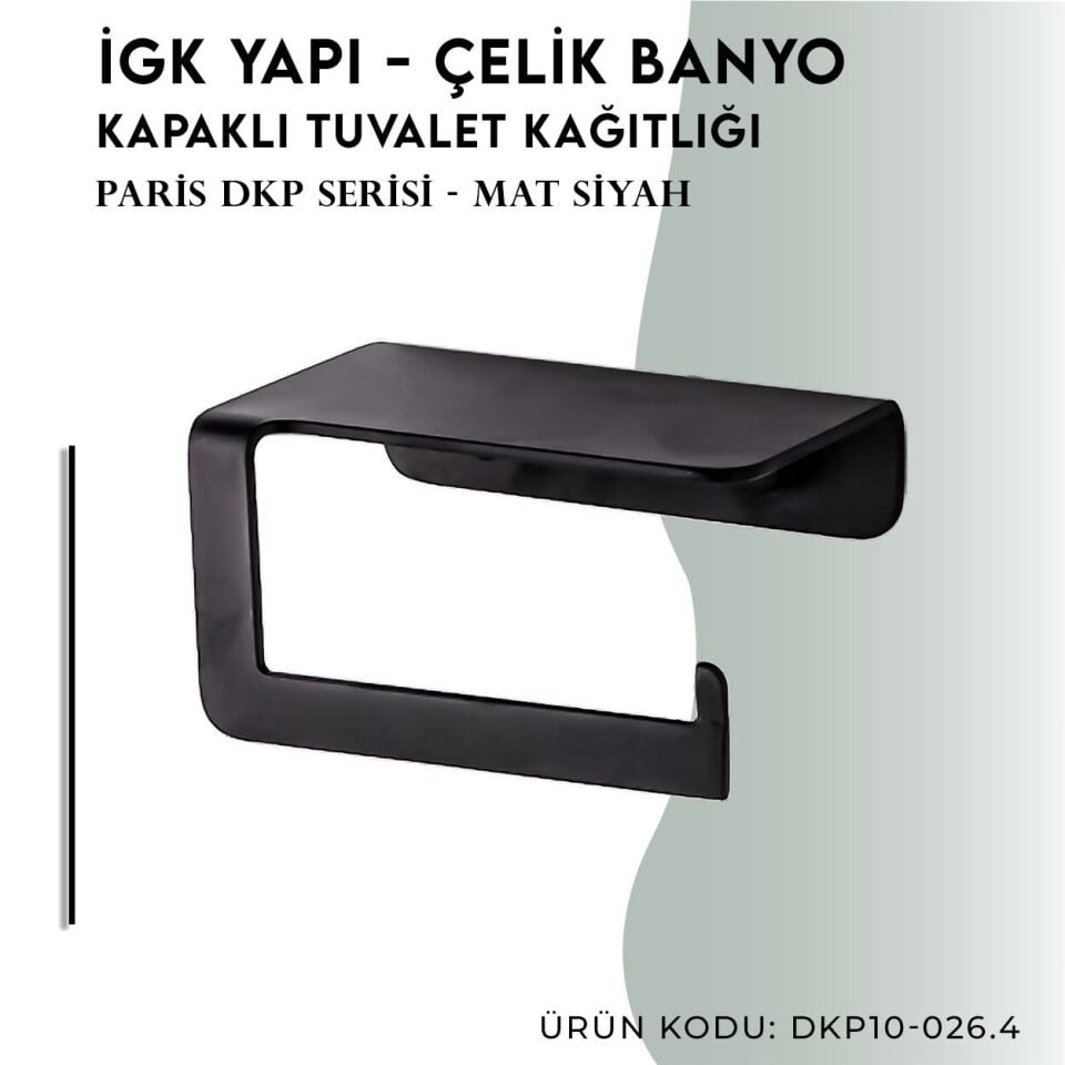 İGK YAPI - Çelik Banyo Paris Açık Tuvalet Kâğıtlığı (DKP10-026.4)