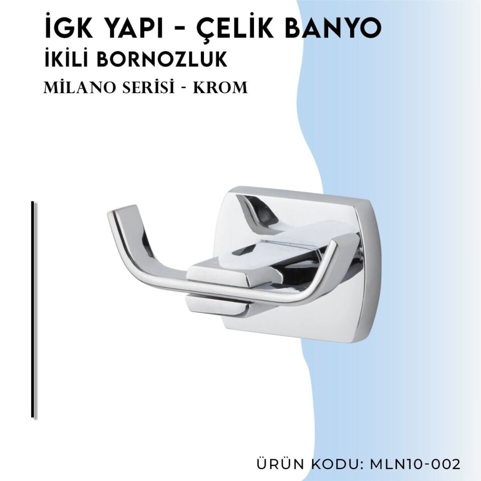 BANYOLİA - Çelik Banyo Milano Bornozluk Çiftli (MLN10-002)