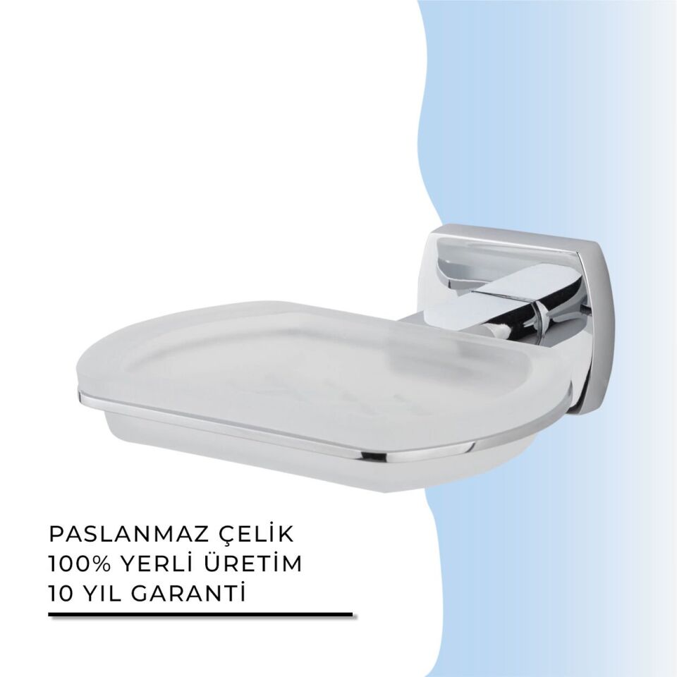 BANYOLİA - Çelik Banyo Milano Montajlı Sabunluk (MLN10-003)