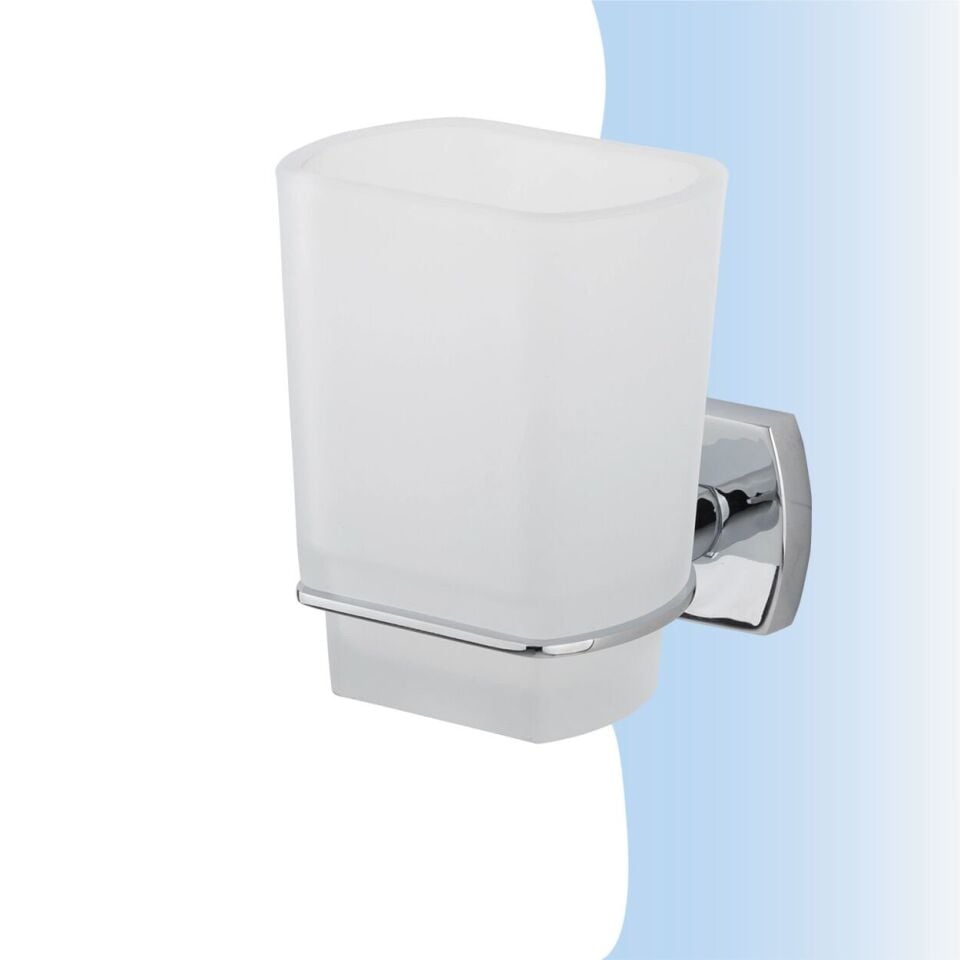 BANYOLİA - Çelik Banyo Milano Montajlı Diş Fırçalık (MLN10-004)