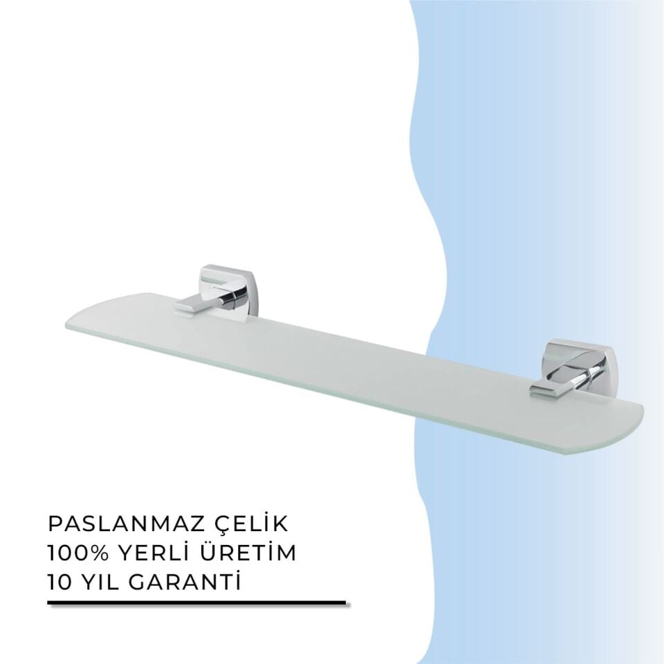 BANYOLİA - Çelik Banyo Milano Ayna Etajeri (MLN10-005)