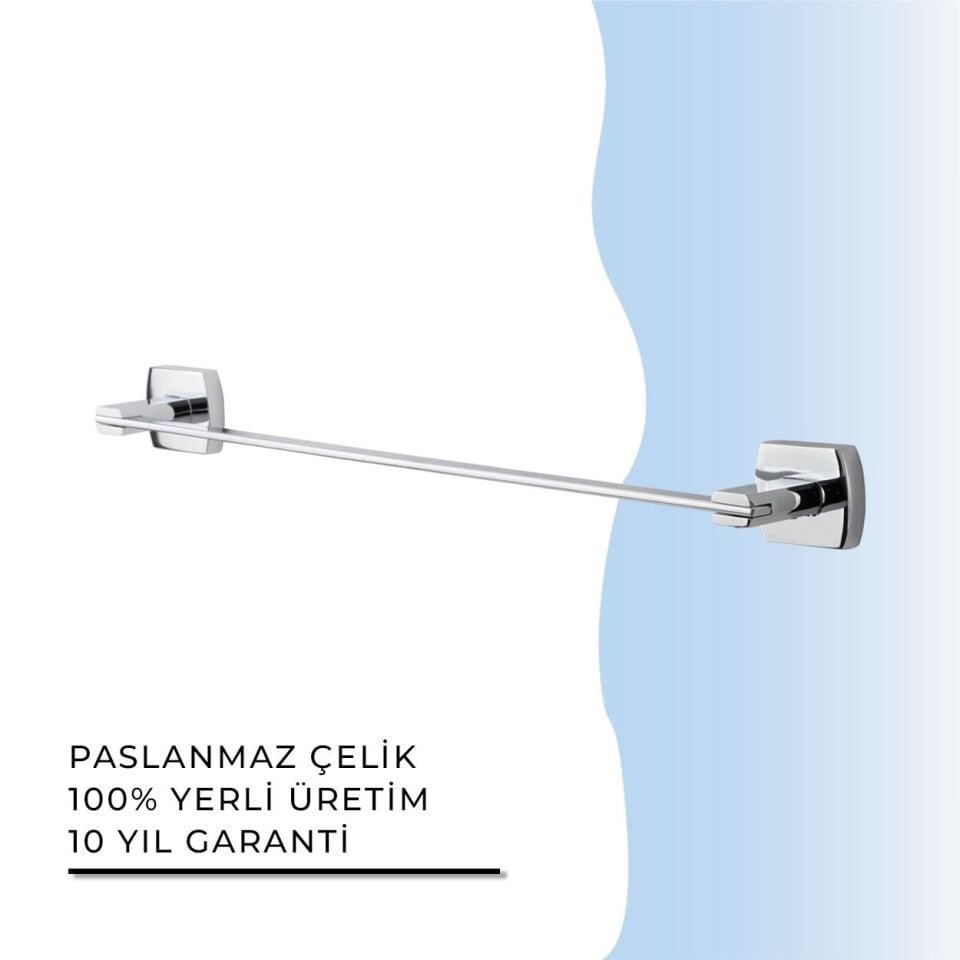 BANYOLİA - Çelik Banyo Milano Uzun Havluluk 50cm (MLN10-006)