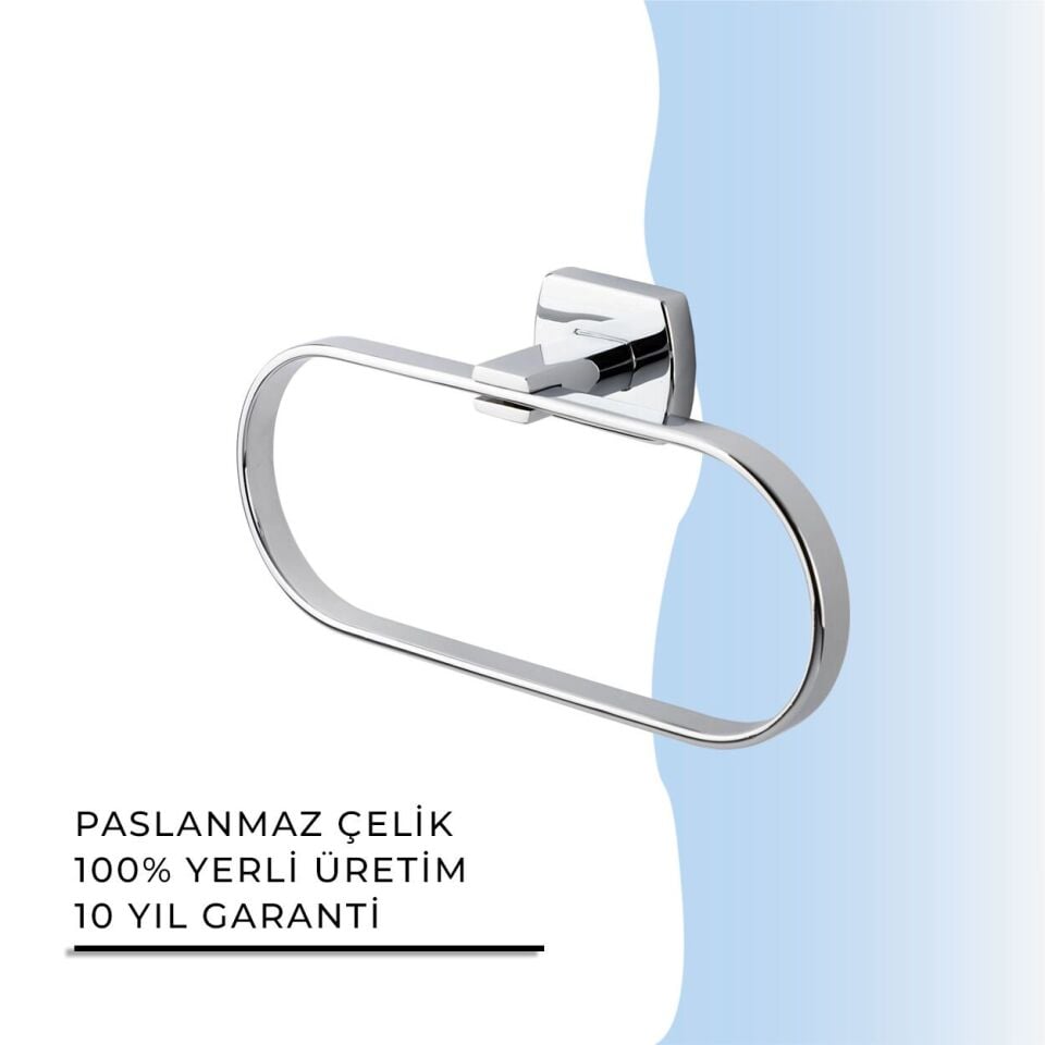 BANYOLİA - Çelik Banyo Milano Oval Havluluk (MLN10-008)
