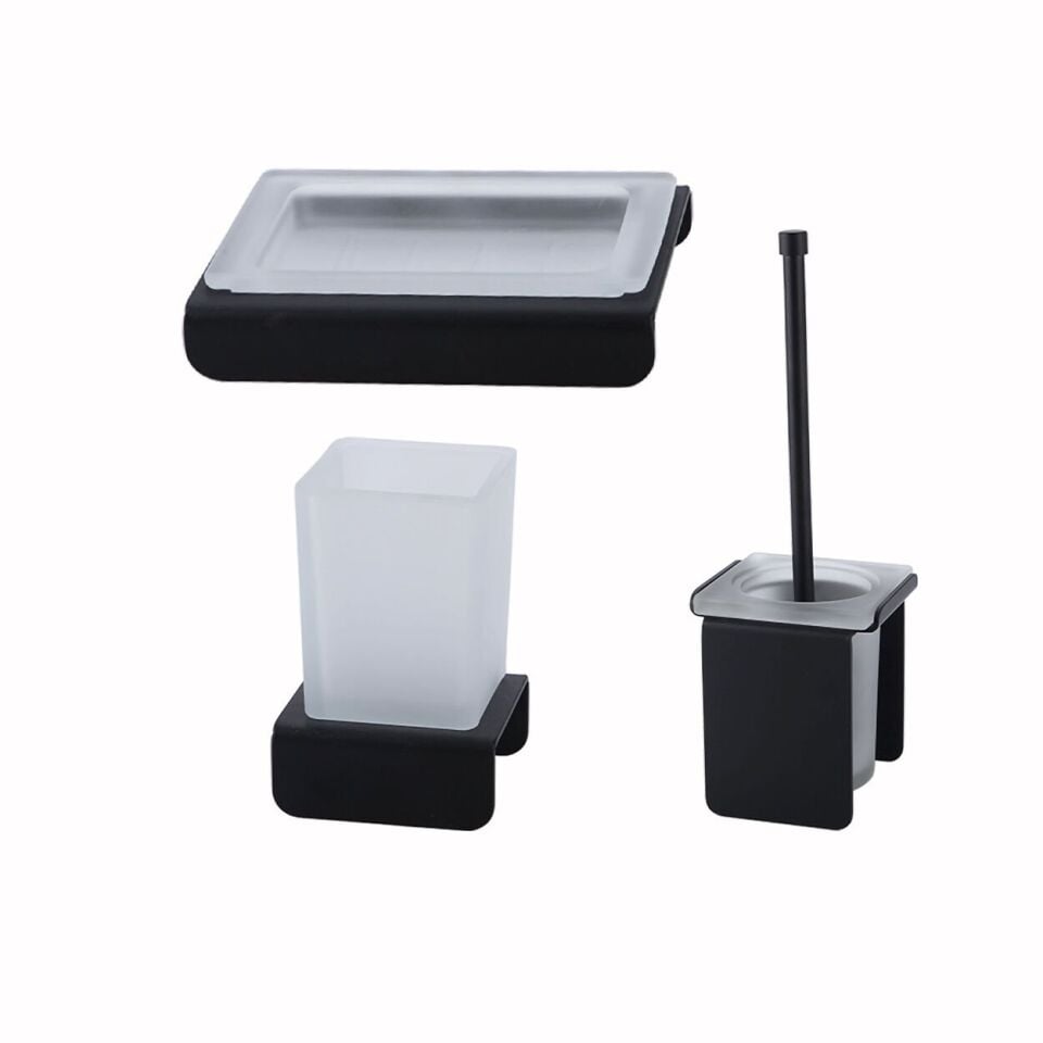 İGK YAPI - Çelik Banyo Paris DKP Banyo Aksesuar Seti - 32 (3 Parça)