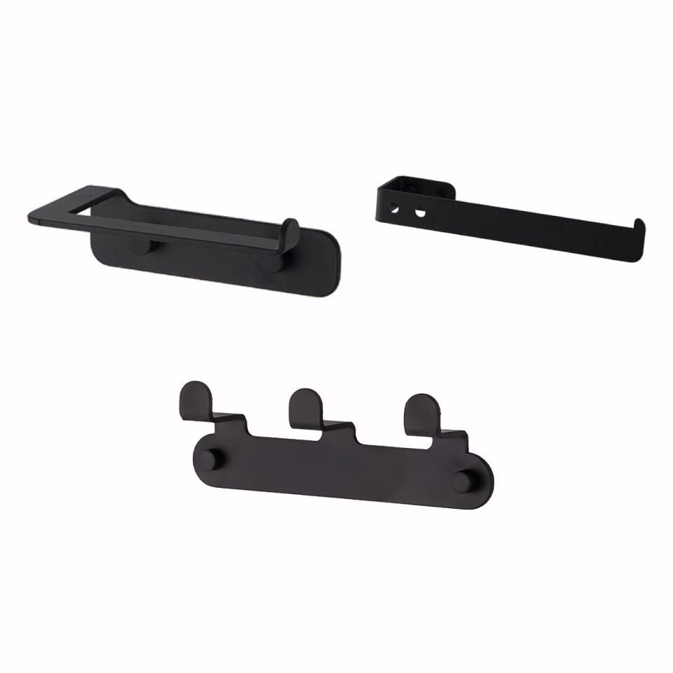 İGK YAPI - Çelik Banyo Paris DKP Banyo Aksesuar Seti - 33 (3 Parça)