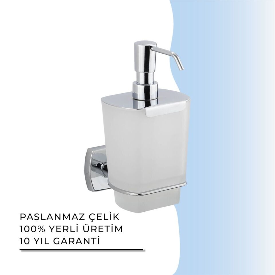 BANYOLİA - Çelik Banyo Milano Montajlı Sıvı Sabunluk (MLN10-025)