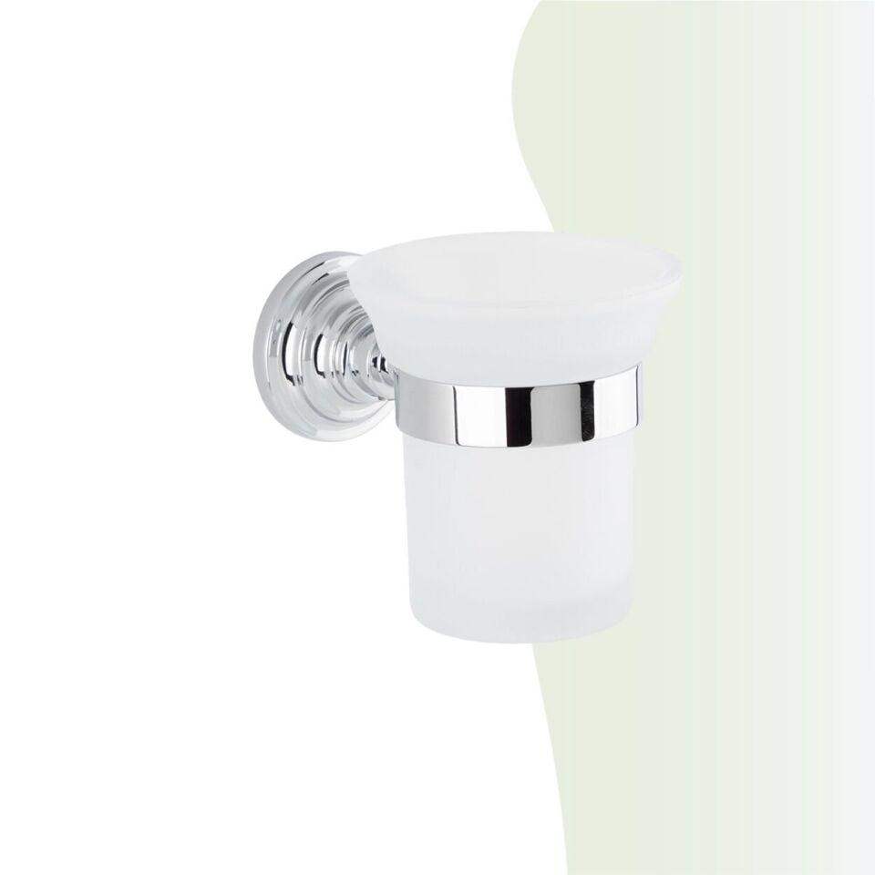 BANYOLİA - Çelik Banyo Ottoman Montajlı Diş Fırçalık (OT10-004)