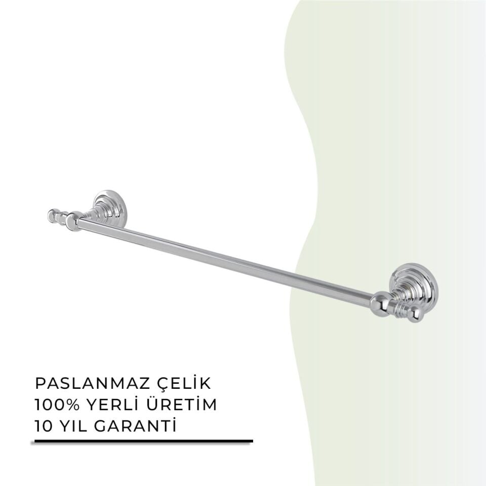 BANYOLİA - Çelik Banyo Ottoman Uzun Havluluk 50cm (OT10-006)