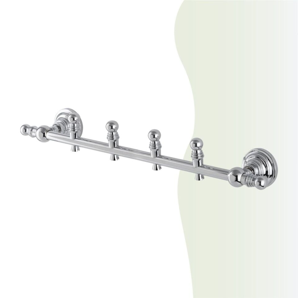BANYOLİA - Çelik Banyo Ottoman Dörtlü Askılık (OT10-013)