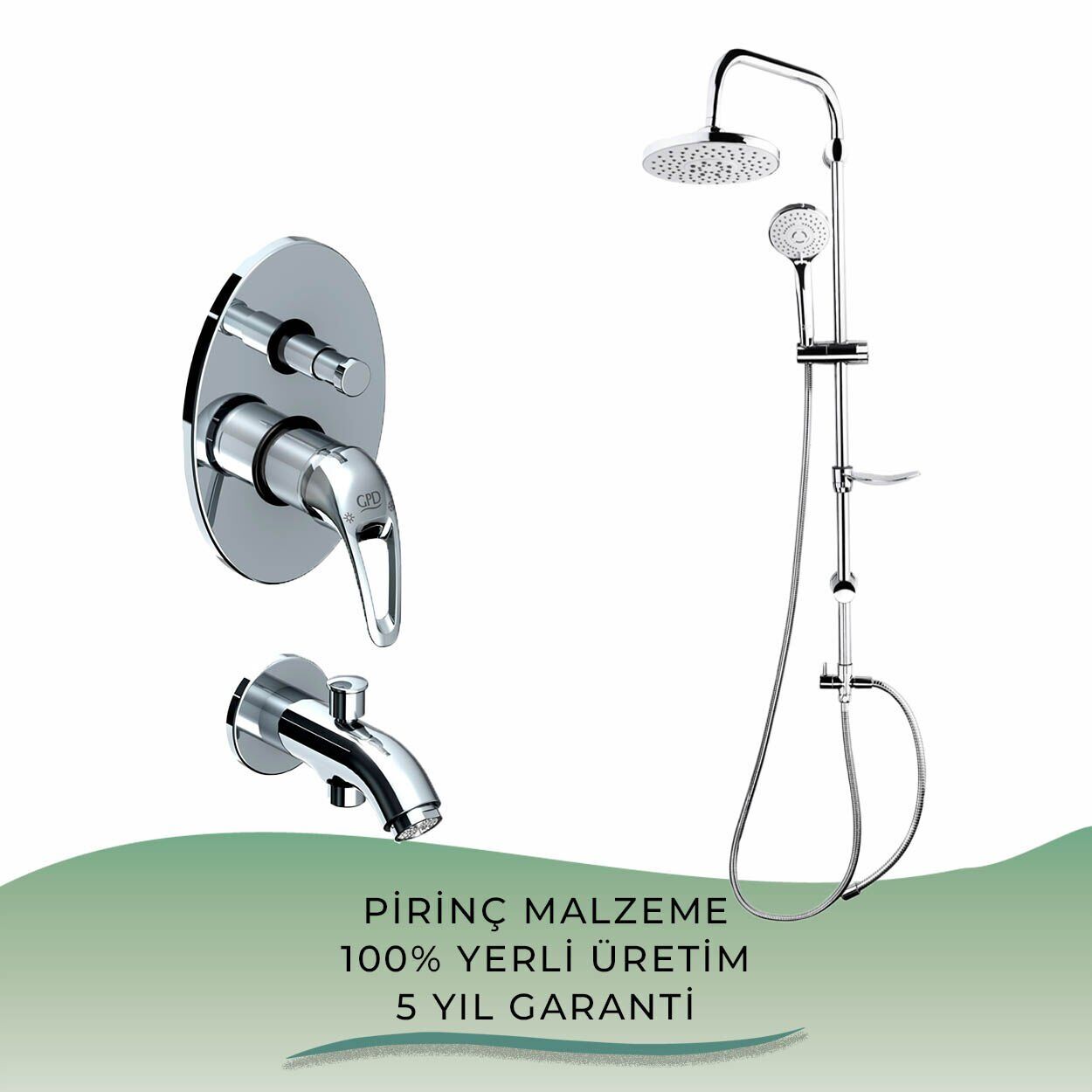 İGK YAPI - GPD Duş ve Batarya Seti - 02 (2 Parça)