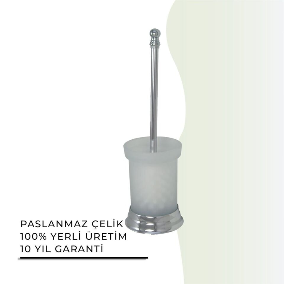 BANYOLİA - Çelik Banyo Ottoman Set Üstü Klozet Fırçası (OT10-026)