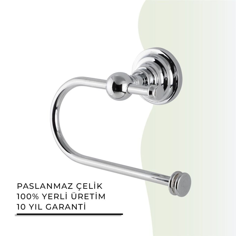 BANYOLİA - Çelik Banyo Ottoman Açık Tuvalet Kâğıtlığı (OT10-028)