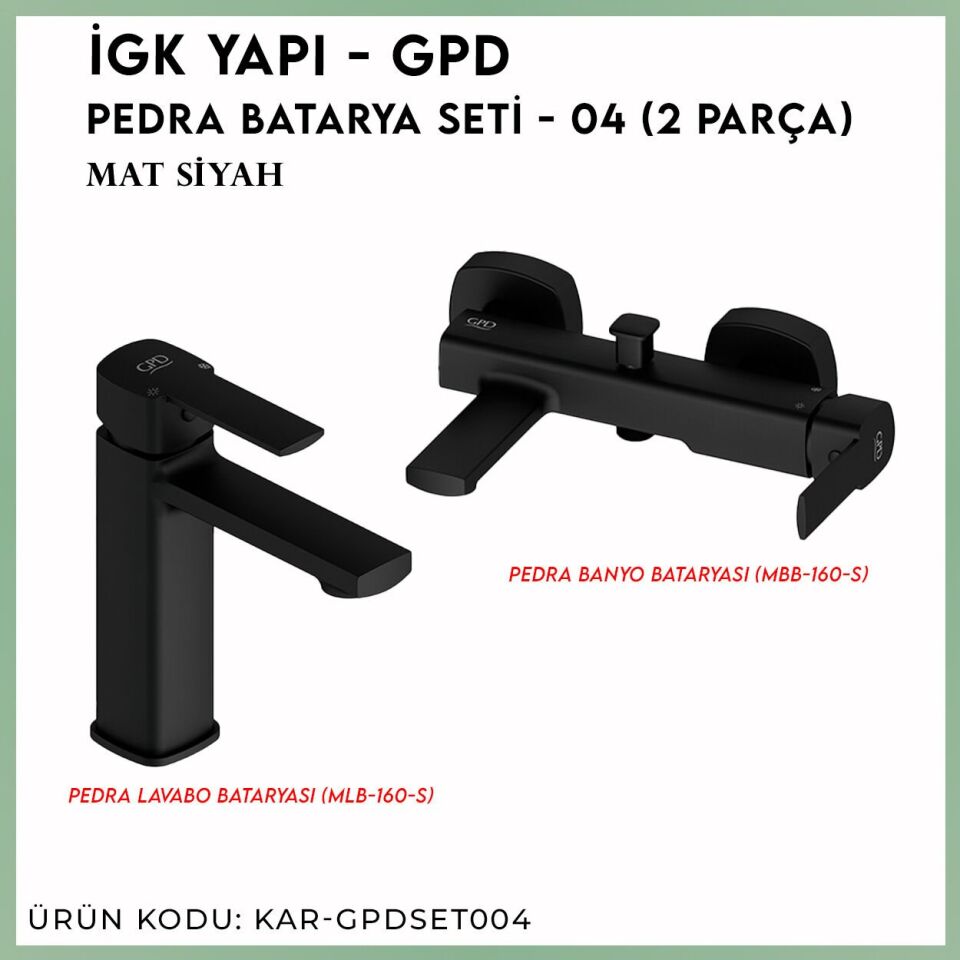 İGK YAPI - GPD Pedra Batarya Seti - 04 (2 Parça)