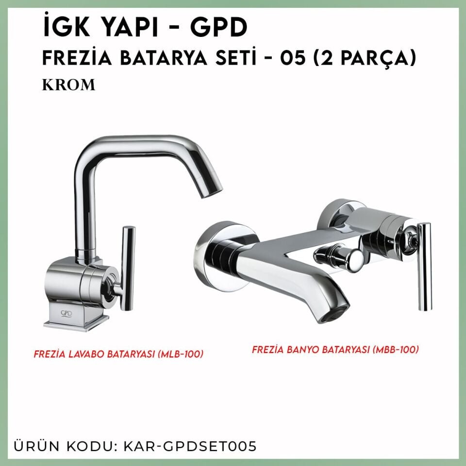 İGK YAPI - GPD Frezia Batarya Seti - 05 (2 Parça)