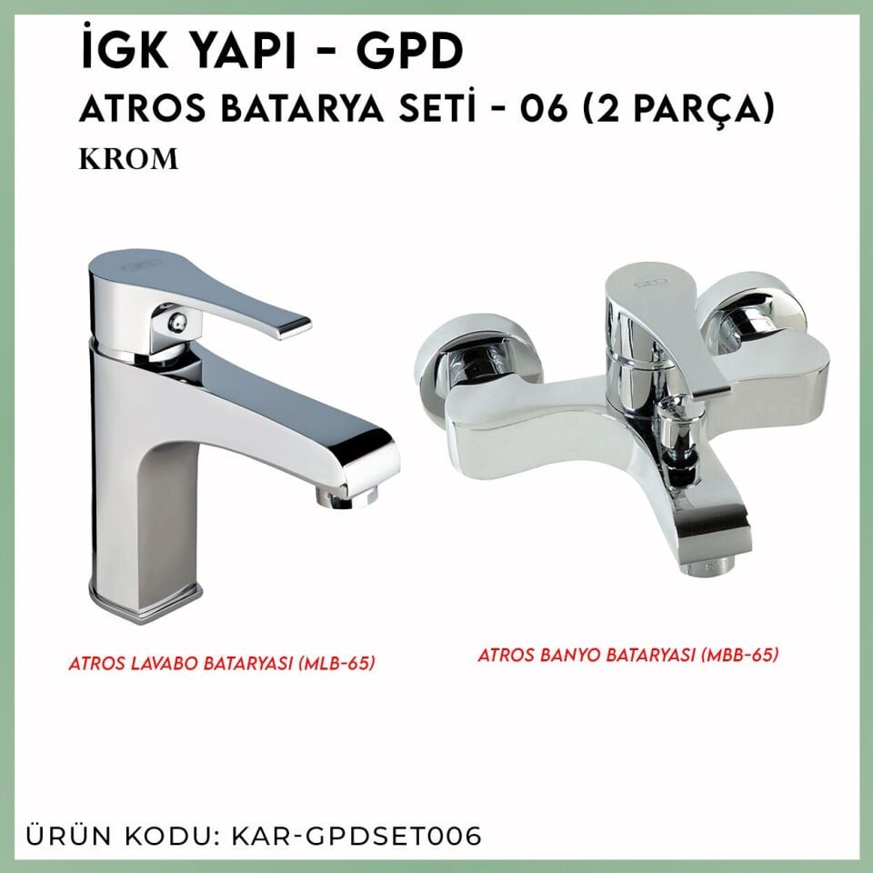 İGK YAPI - GPD Atros Batarya Seti - 06 (2 Parça)